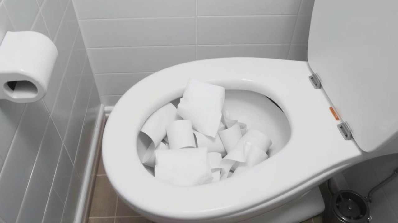 jak odetkać kibel zatkany papierem